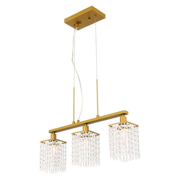 Taylor 3 Light Brass Pendant